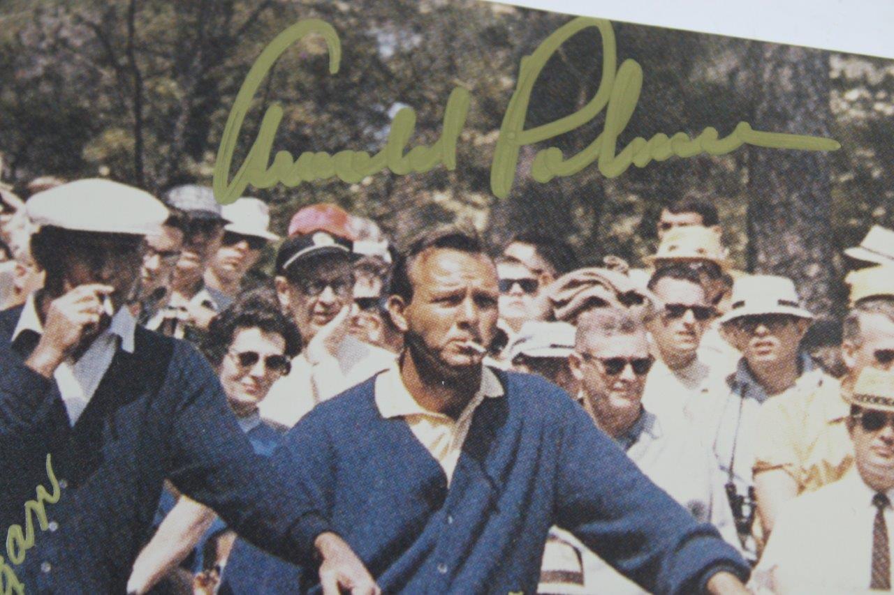 Lot Detail - Ben Hogan & Arnold Palmer Signed 1966 Masters 'Smoking ...