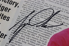 Tiger Woods Signed 1996 US Amateur Golf Week Magazine Cover JSA ALOA
