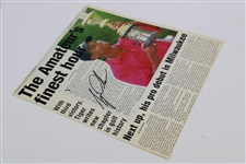 Tiger Woods Signed 1996 US Amateur Golf Week Magazine Cover JSA ALOA