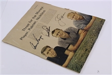 Arnold Palmer, Jack Nicklaus & Gary Player Signed Magazine Page JSA ALOA