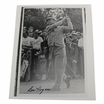 Ben Hogan Signed Post-Swing Ryder Cup B&W Photo JSA ALOA