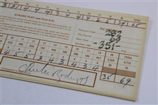 Jack Nicklaus & Chi-Chi Rodriguez Signed 1991 US Senior Open Playoff Scorecard JSA ALOA