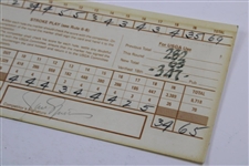 Jack Nicklaus & Chi-Chi Rodriguez Signed 1991 US Senior Open Playoff Scorecard JSA ALOA