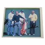 Arnold Palmer & Jack Nicklaus Signed Masters Tournament Mounted Magazine Clipping JSA ALOA