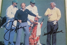 Arnold Palmer & Jack Nicklaus Signed Masters Tournament Mounted Magazine Clipping JSA ALOA