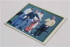 Arnold Palmer & Jack Nicklaus Signed Masters Tournament Mounted Magazine Clipping JSA ALOA