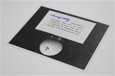 Gene Sarazen Signed 1935 Masters Double Eagle Ball B&W Photo JSA ALOA