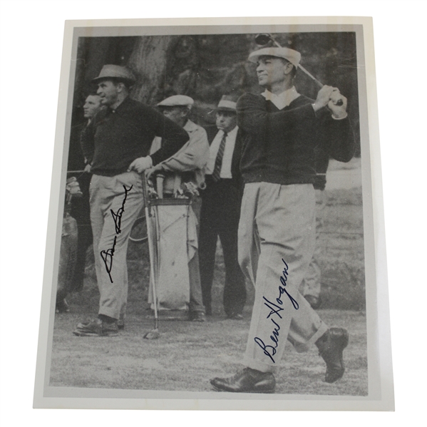 Sam Snead & Ben Hogan Signed Black And White Photo JSA ALOA