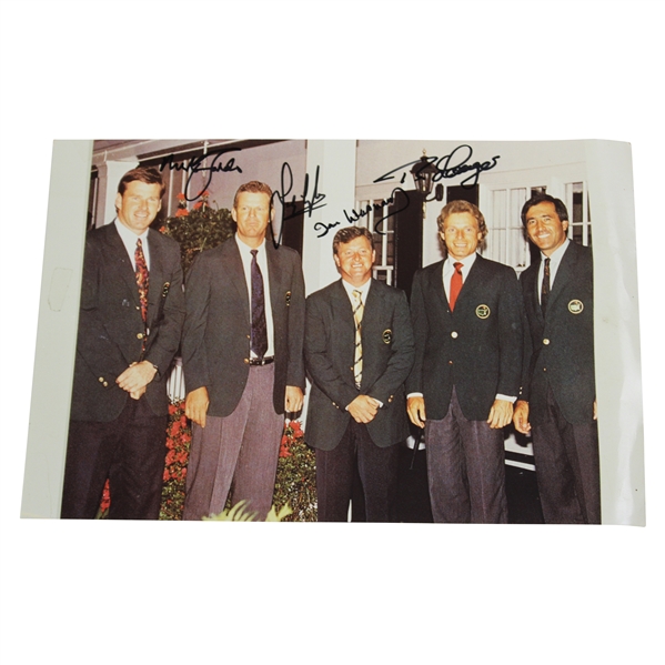 Faldo, Lyle, Woosnam & Langer Signed Green Jacket International Masters Winners Photo JSA ALOA