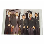 Faldo, Lyle, Woosnam & Langer Signed Green Jacket International Masters Winners Photo JSA ALOA
