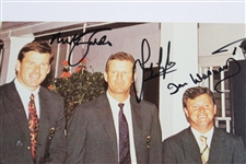 Faldo, Lyle, Woosnam & Langer Signed Green Jacket International Masters Winners Photo JSA ALOA