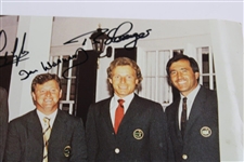 Faldo, Lyle, Woosnam & Langer Signed Green Jacket International Masters Winners Photo JSA ALOA