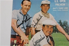 Palmer, Venturi & Finsterwald Signed Sports Illustrated Cover JSA ALOA