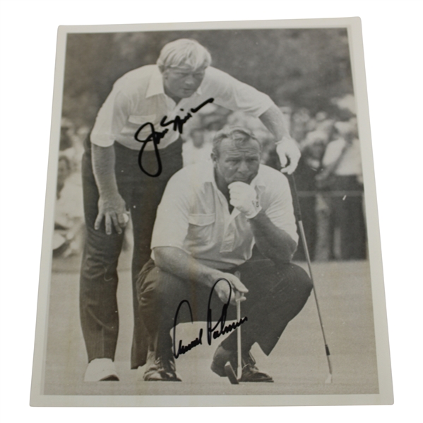 Arnold Palmer & Jack Nicklaus Signed Ryder Cup B&W Photo JSA ALOA