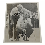 Arnold Palmer & Jack Nicklaus Signed Ryder Cup B&W Photo JSA ALOA
