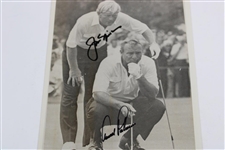 Arnold Palmer & Jack Nicklaus Signed Ryder Cup B&W Photo JSA ALOA