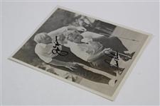 Arnold Palmer & Jack Nicklaus Signed Ryder Cup B&W Photo JSA ALOA