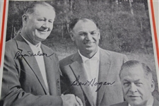 Ben Hogan & Byron Nelson Signed Golf Illustrated Cover JSA ALOA