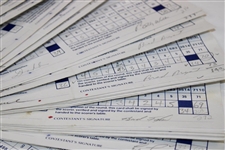 Ninety-Nine (99) 1989 Bank of Boston Classic official Used Scorecards