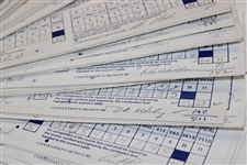 Ninety-Nine (99) 1989 Bank of Boston Classic official Used Scorecards