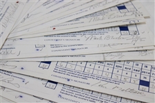 Fifty-Seven (57) 1989 Bank of Boston Classic official Used Scorecards