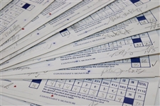 Fifty-Seven (57) 1989 Bank of Boston Classic official Used Scorecards