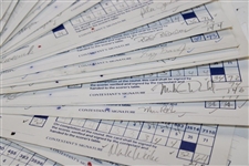 Fifty-Seven (57) 1989 Bank of Boston Classic official Used Scorecards