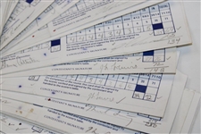 One-Hundred (100) 1989 Bank of Boston Classic official Used Scorecards