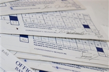 One-Hundred (100) 1989 Bank of Boston Classic official Used Scorecards