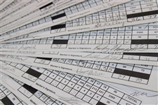 Fifty-Five (55) 1995 BellSouth Senior Classic official Used Scorecards