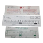 Seventeen (17) 1995 Mercedes Championship official Used Scorecards