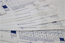 Sixty-Four (64) 1989 Bank of Boston Classic official Used Scorecards