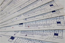 Sixty-Four (64) 1989 Bank of Boston Classic official Used Scorecards