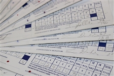 Sixty-Four (64) 1989 Bank of Boston Classic official Used Scorecards