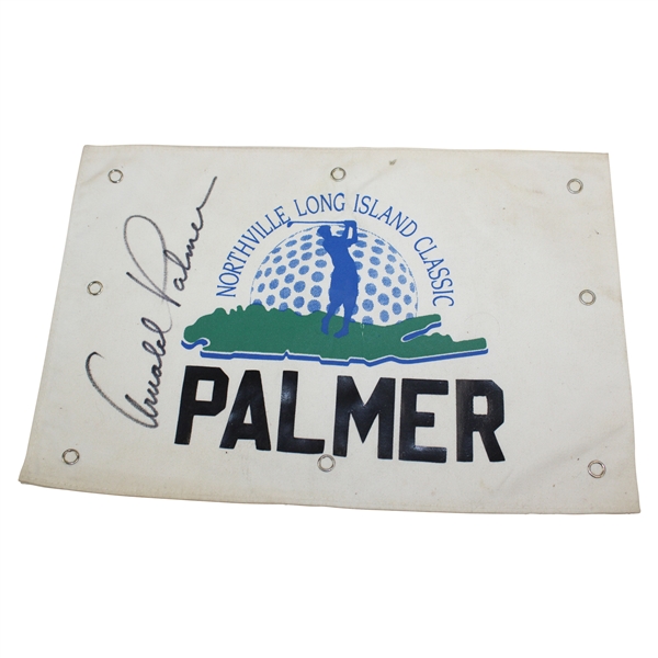 Arnold Palmer Signed Northville Long Island Classic Caddie Nameplate JSA ALOA