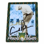 Arnold Palmer Signed Metallic Golf Card JSA ALOA