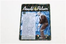 Arnold Palmer Signed Metallic Golf Card JSA ALOA