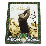 Arnold Palmer Signed Metallic Golf Card JSA ALOA