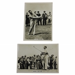 Two (2) 1936 Henry Cotton & A.H. Padgham Ardath Tobacco Photocards