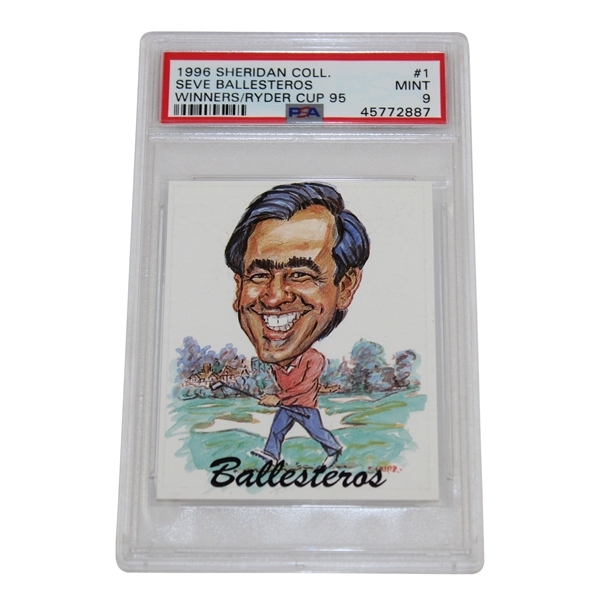 Seve Ballesteros 1996 Sheridan Coll. Winners/Ryder Cup 95 Card #1 PSA 9 #45772887