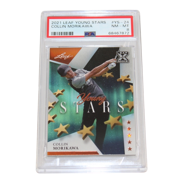 Collin Morikawa 2021 Leaf Young Stars Card #24 PSA 8 #68467872