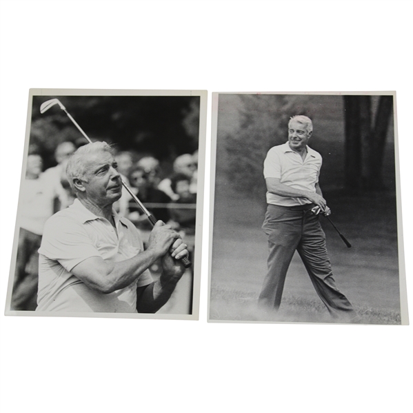Joe Dimaggio 1979 Post Swing & Carrying A Golf Club Wire Photos