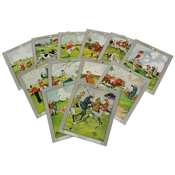 Lot of 12 The Snappy Foursome Illustrations By Tony Sarg