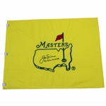 Jack Nicklaus Signed Undated Masters Embroidered Flag with Years Won JSA ALOA