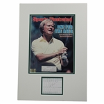 Jack Nicklaus Signed Cut Signature Magazine Display Poster PSA #AN06402