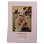 Sam Snead Signed Cut Signature Magazine Display Poster PSA# AM60541