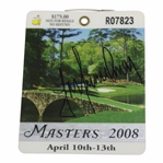 Trevor Immelman Signed 2008 Masters SERIES Badge #R07823 JSA ALOA