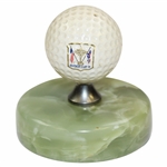 1971 International PGA Ryder Cup Logo Golf Ball on Marble Stand