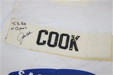 John Cook Samsung Tampa Bay Classic Caddy Bib w/Inscription - Linn Strickler Collection