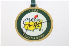 Jack Nicklaus Signed 1998 Masters Tournament Bag Tag JSA ALOA